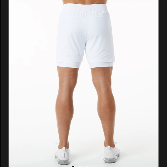 ALPHALETE INFINITY SPEED SHORT 5.5" XS White - Picture 3 of 4